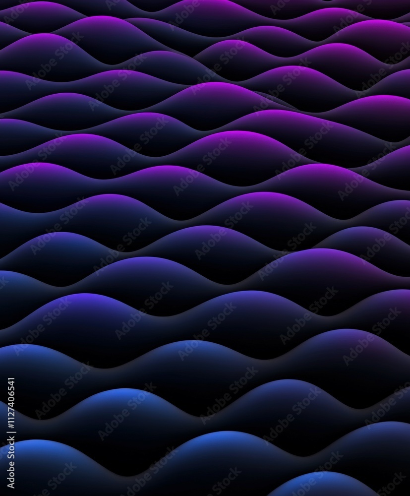 Obraz premium Colorful wave patterns create a striking visual effect