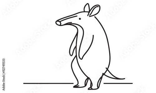 Kangaroo with Baby Illustration in Cartoon Style