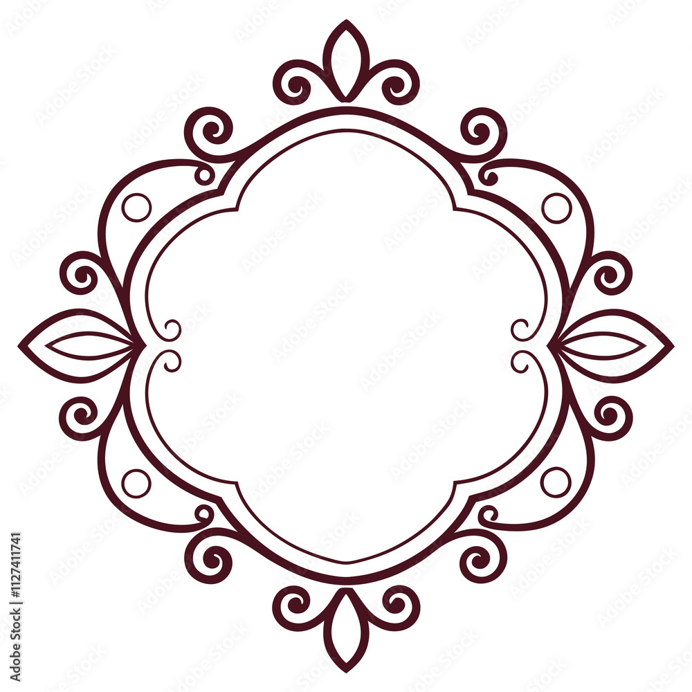 Decorative Frame Border Design with Ornament, Easily Editable Vector File MiLon Graphic Decorative Frame Border Design with Ornament, Easily Editable Vector File MiLon Graphic