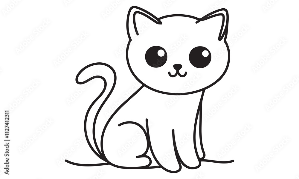 A cute and funny cartoon illustration of a happy kitten with a fluffy tail, playing with a dog, in a fun and colorful design, showcasing a pet's joyful personality A cute and funny cartoon illustration of a happy kitten with a fluffy tail, playing with a dog, in a fun and colorful design, showcasing a pet's joyful personality