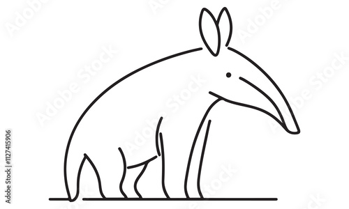 Cute cartoon kangaroo vector illustration, perfect for Easter designs