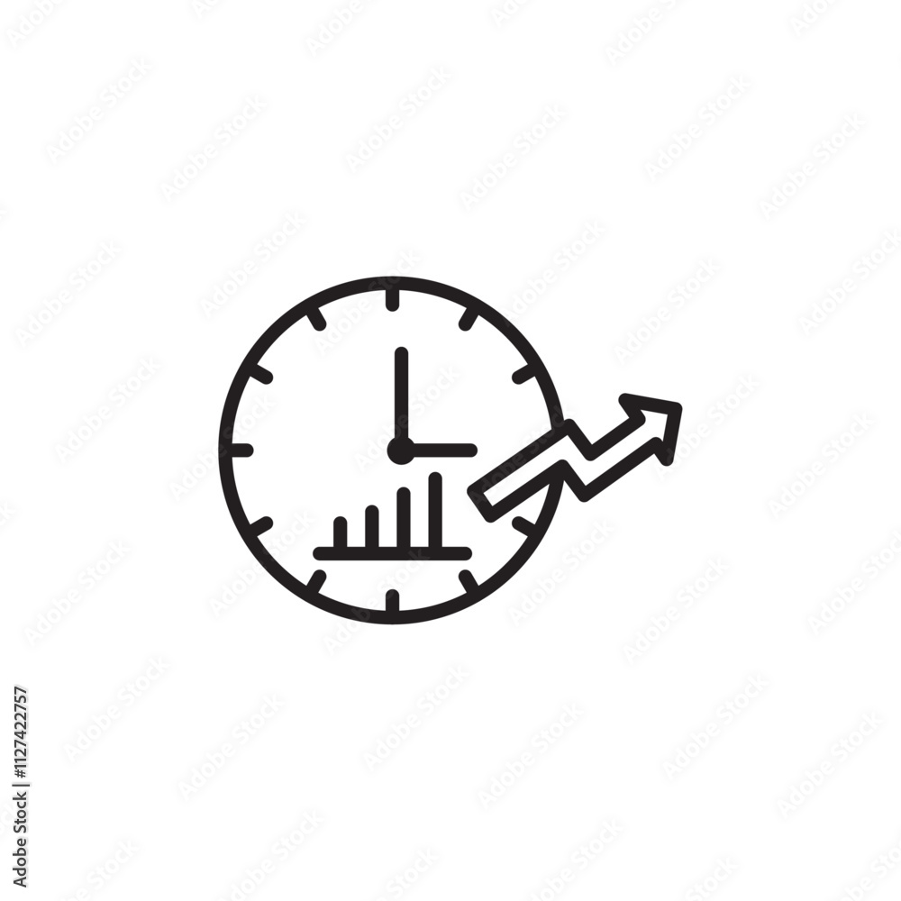 Continuous improvement icon Vector flat thin line illustration Continuous improvement icon Vector flat thin line illustration