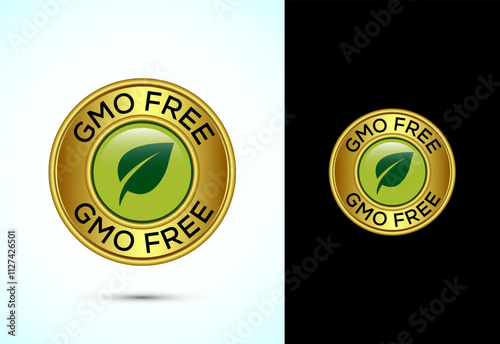 GMO Free Product Icon Design Illustration, Icon For Web and mobile application