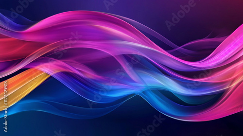 Wallpaper Mural Abstract Colorful Waves  Vibrant Swirls  Flowing Lines  Dynamic Design  Background Texture Torontodigital.ca