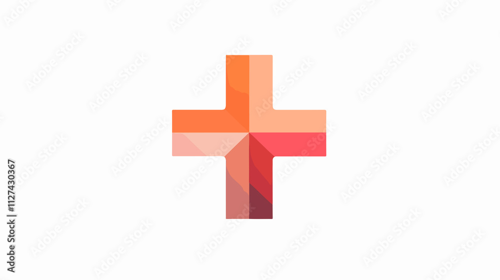 Detailed Plus Icon Vector Illustration Isolated on White Background Detailed Plus Icon Vector Illustration Isolated on White Background