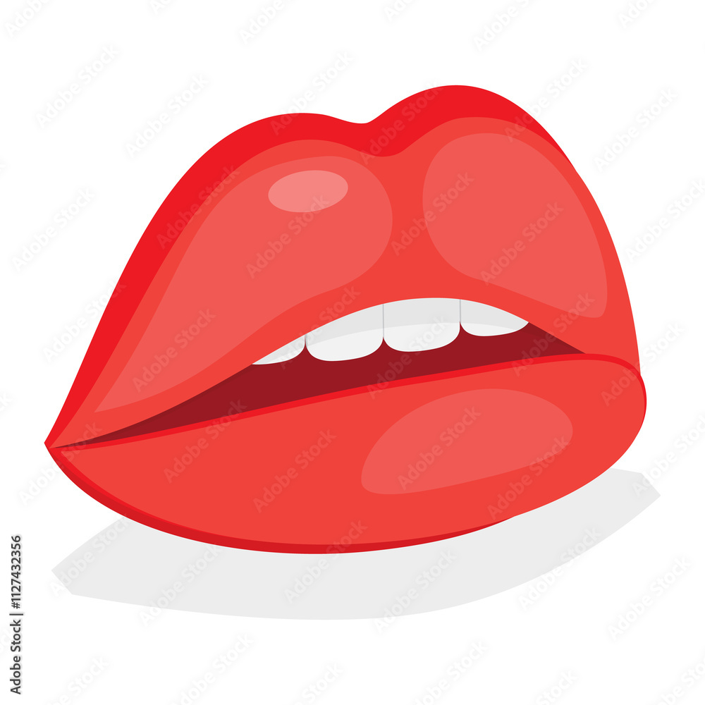 3D Isometric Flat Set of Female Lips. Item 5 3D Isometric Flat Set of Female Lips. Item 5
