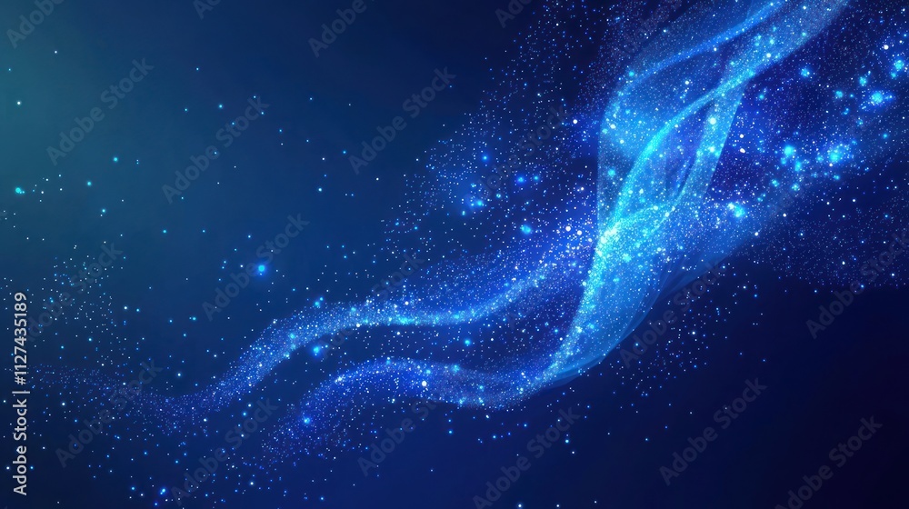 Abstract fireworks with glowing lights and sparkles on a blue gradient background, designed for New Year celebrations Abstract fireworks with glowing lights and sparkles on a blue gradient background, designed for New Year celebrations