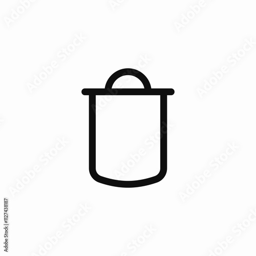 delete bin icon sign vector
