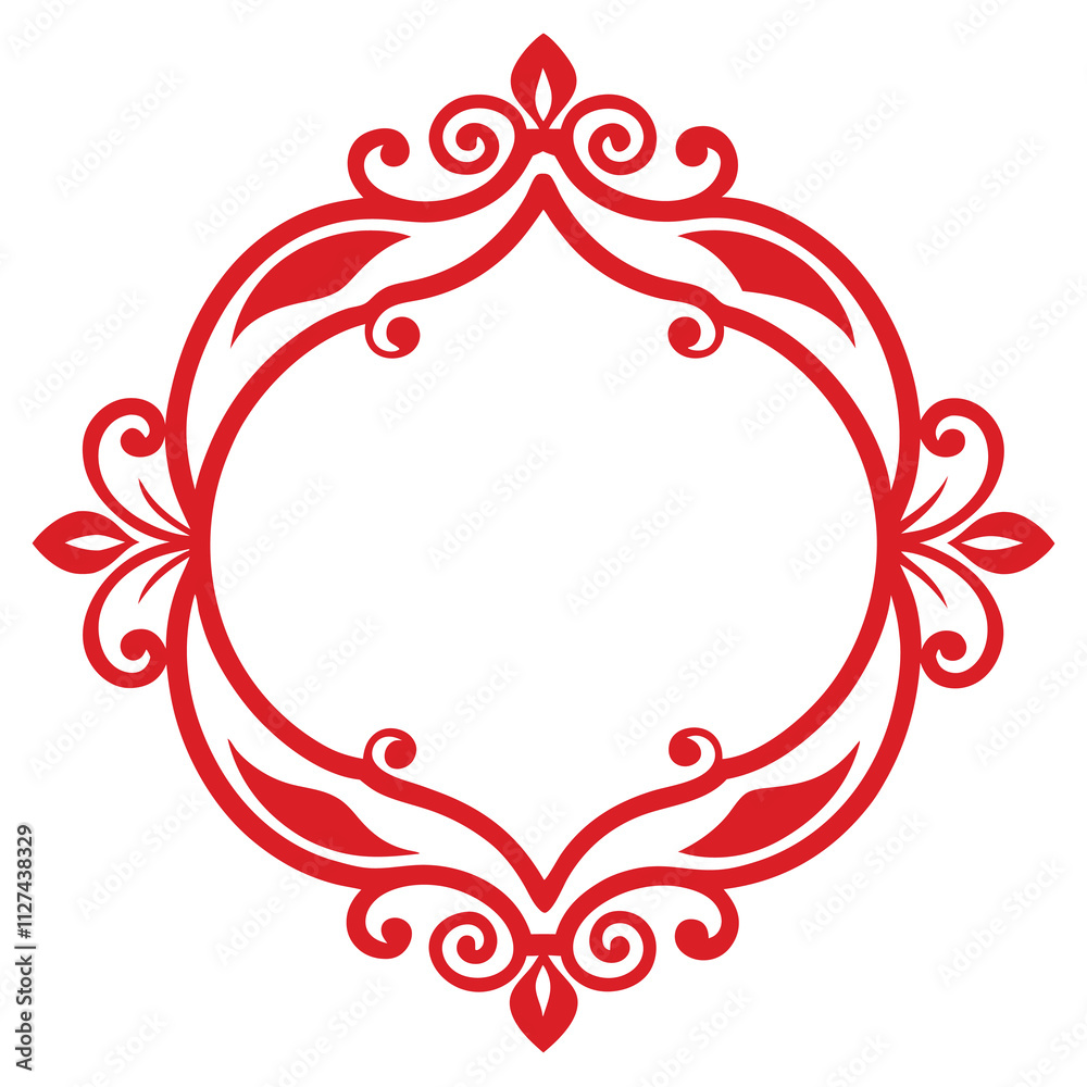 Decorative Frame Border Design with Ornament, Easily Editable Vector File Decorative Frame Border Design with Ornament, Easily Editable Vector File