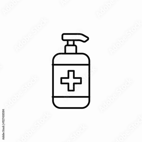 hand sanitizer icon sign vector