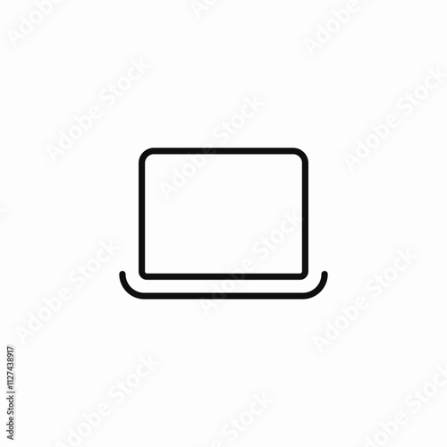 laptop device icon sign vector