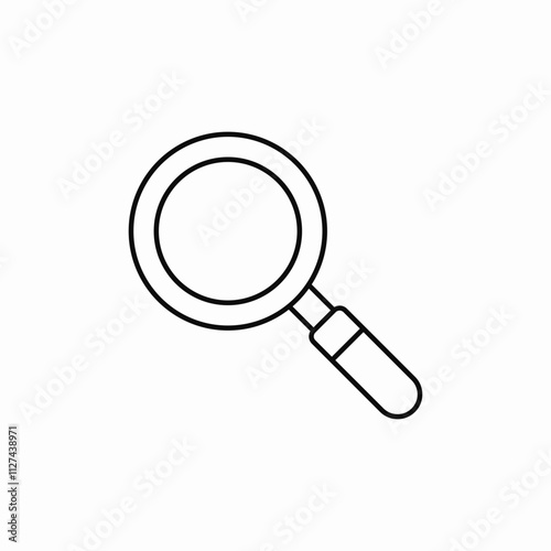 lens magnifier icon sign vector