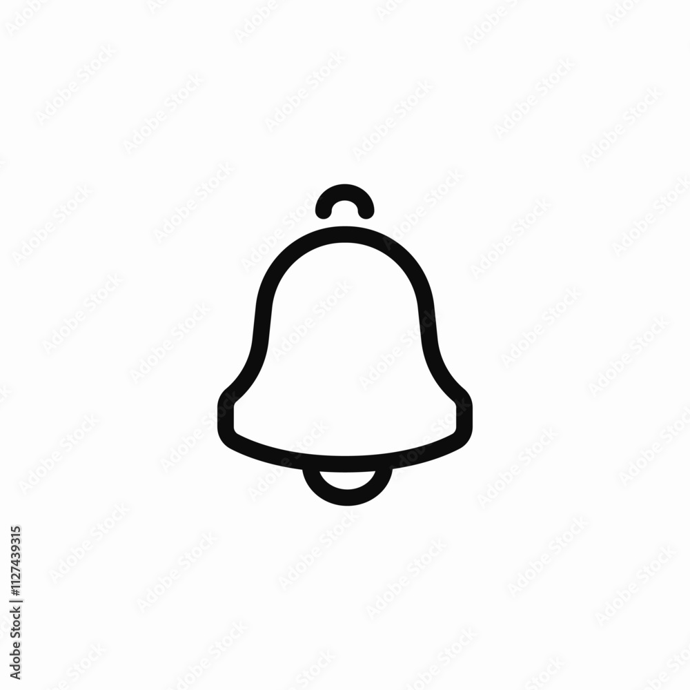 notification bell alarm icon sign vector