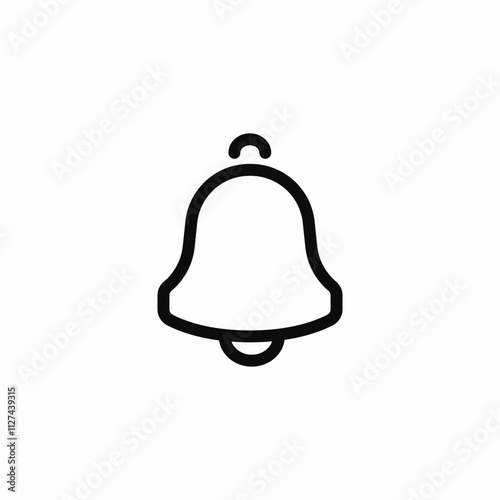 notification bell alarm icon sign vector