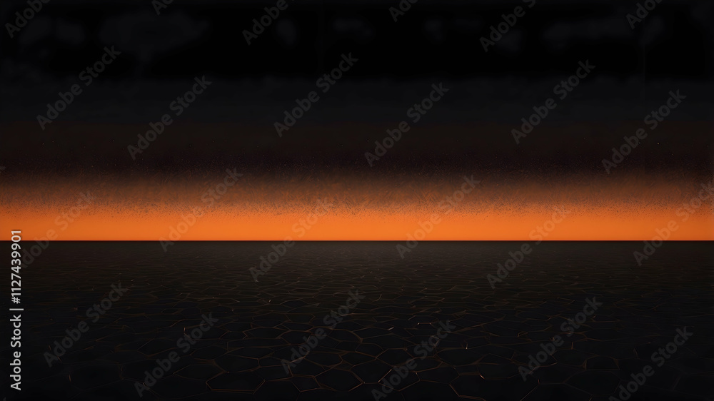 Fototapeta premium black dark orange glowing grainy gradient background noise texture wallpaper