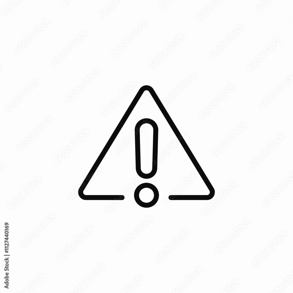 triangle warning exclamation mark icon sign vector triangle warning exclamation mark icon sign vector
