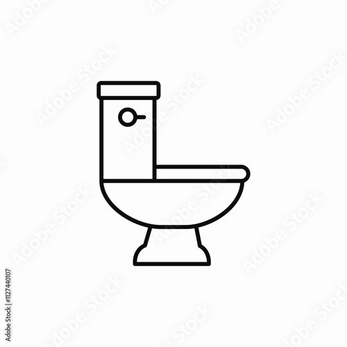 toilet wc icon sign vector