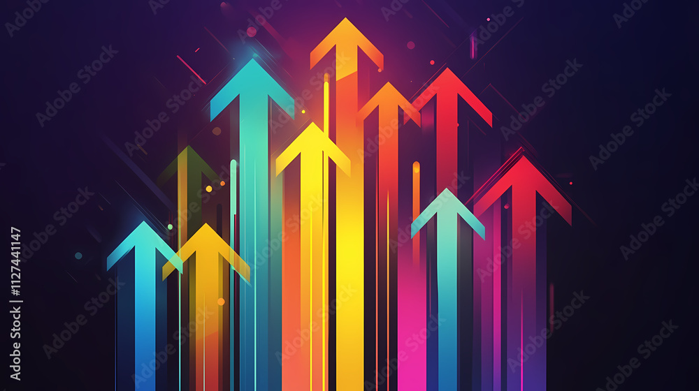 abstract upward arrow abstract upward arrow