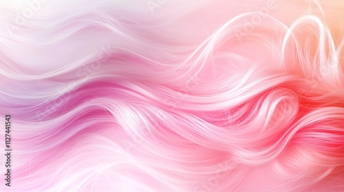 A girl with vibrant pink hair styled in playful pigtails, set against a colorful background.