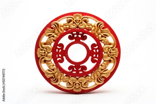 Chinese Fu Lu Shou gold jewelry wheel.