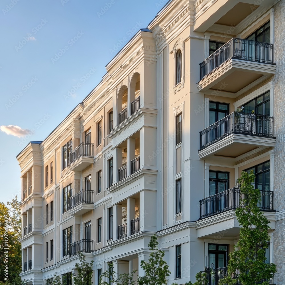 New classic-style apartments with rounded corners New classic-style apartments with rounded corners
