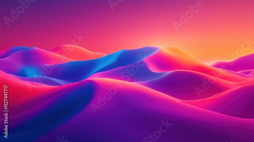 Abstrakte rosa Sandlandschaft mit geschwungenen Linien