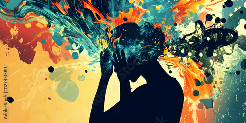 Abstract infographic illustrating common triggers of frustration and everyday stressors
