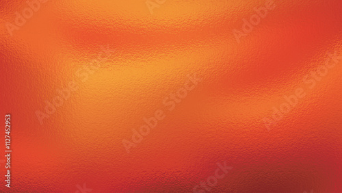 Abstract orange foil texture vector background, glass effect, orange metallic, copy space, cmyk color mode. Perfect for printing