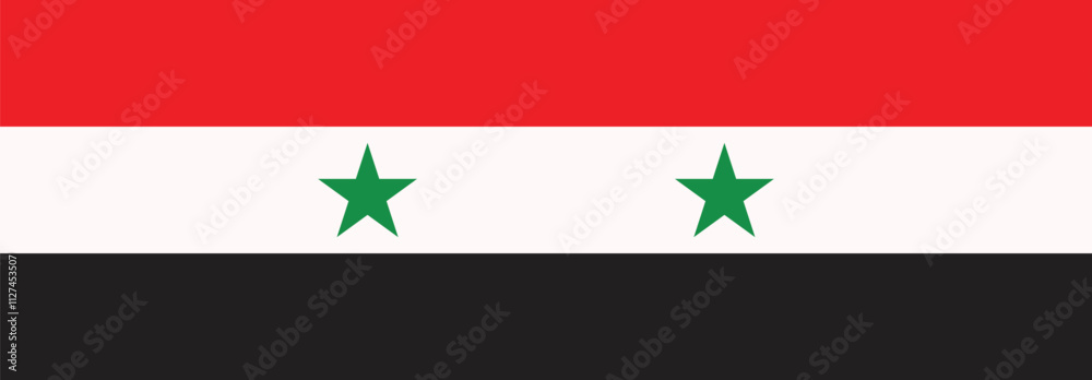 National Flag of Syria., vector illustration. National Flag of Syria., vector illustration.