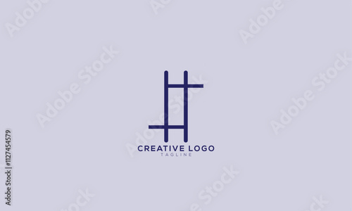 FH HF FF FHF Abstract initial monogram letter alphabet logo design photo