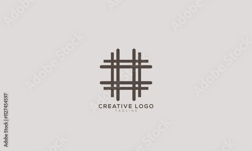 WWWW HH HW WH Abstract initial monogram letter alphabet logo design