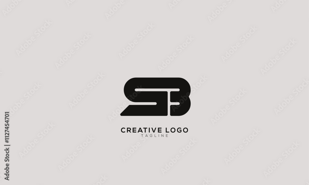 SB 5B Abstract initial monogram letter alphabet logo design SB 5B Abstract initial monogram letter alphabet logo design