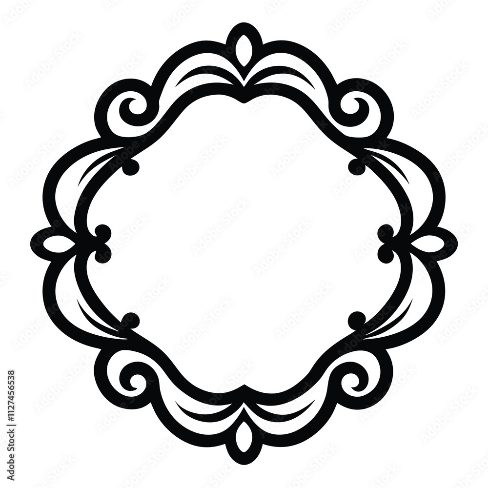 Decorative Frame Border Design with Ornament, Easily Editable Vector File Decorative Frame Border Design with Ornament, Easily Editable Vector File