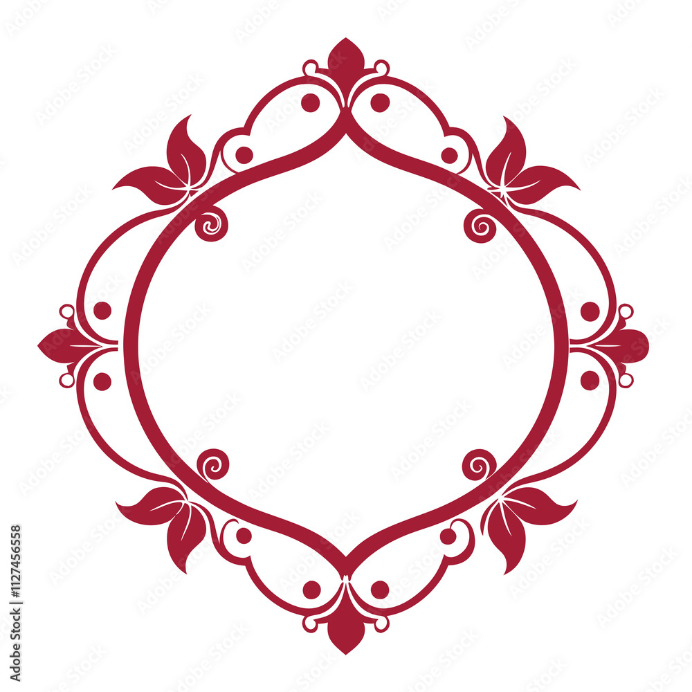 Decorative Frame Border Design with Ornament, Easily Editable Vector File Decorative Frame Border Design with Ornament, Easily Editable Vector File
