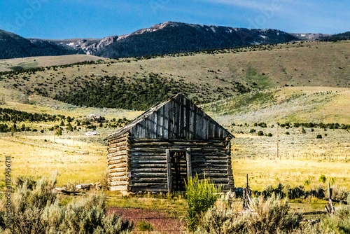 old barn in the mountains