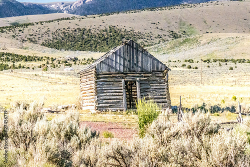 old barn in the mountains