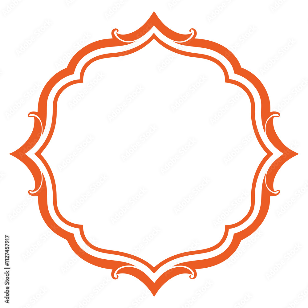 Decorative Frame Border Design with Ornament, Easily Editable Vector File Decorative Frame Border Design with Ornament, Easily Editable Vector File