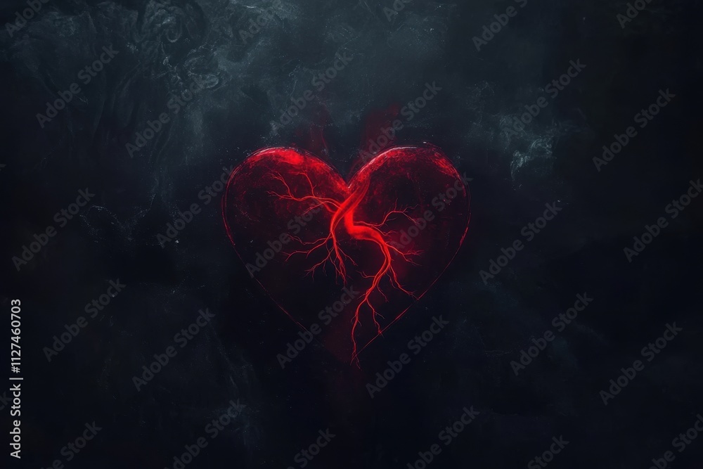 A beating red heart with a pulse line animation on a black background. A beating red heart with a pulse line animation on a black background.