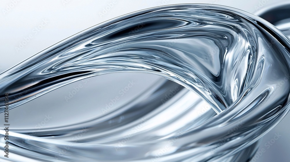 Abstract silver liquid flowing in waves. Abstract silver liquid flowing in waves.
