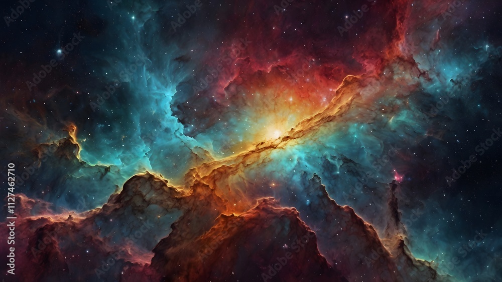 Cosmic Spectrum: A Universe Overflowing with Vibrant Colors