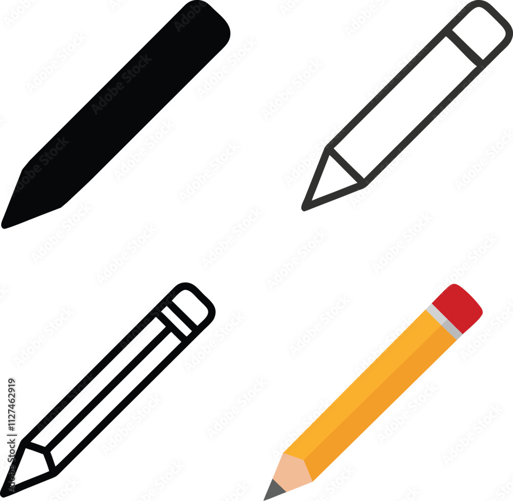 set of pencil collection