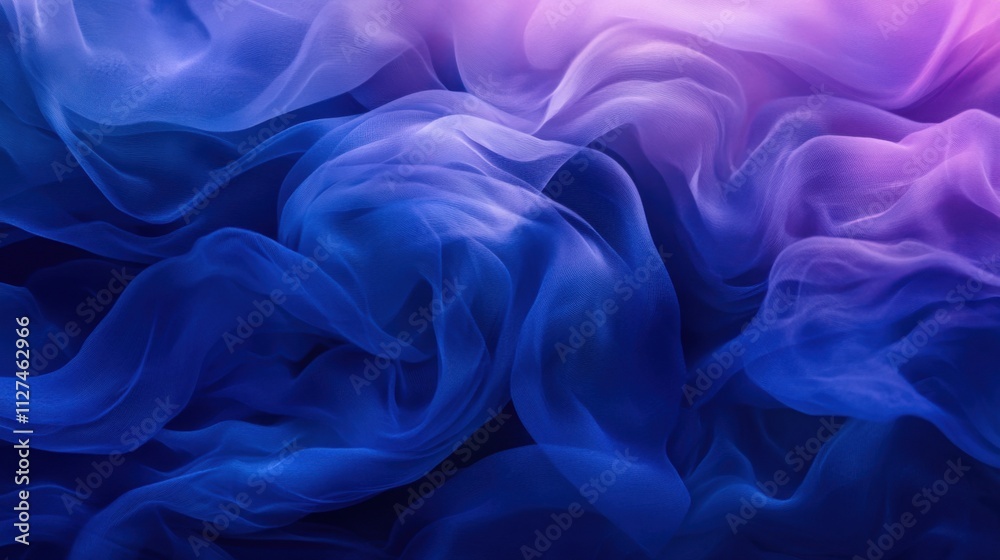 Obraz premium Soothing deep blue and purple gradient background