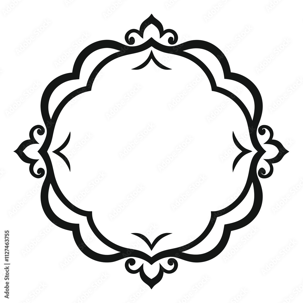 Decorative Frame Border Design with Ornament, Easily Editable Vector File Decorative Frame Border Design with Ornament, Easily Editable Vector File