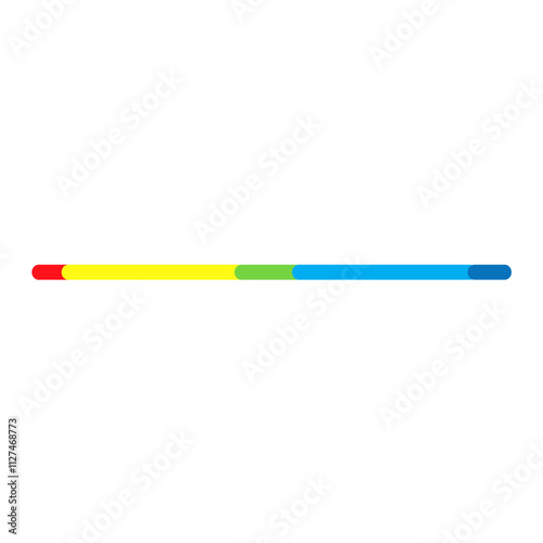 Colorful line border