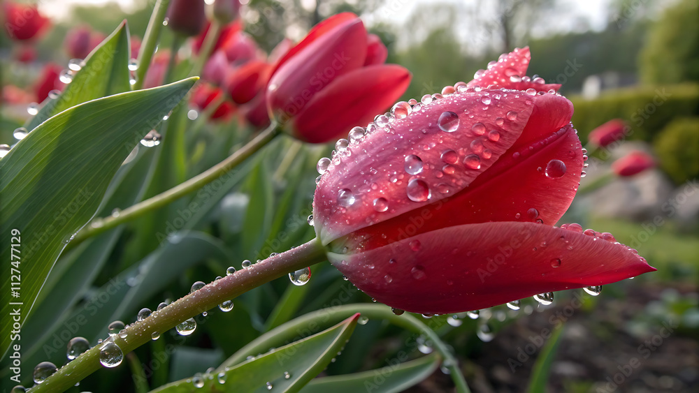 Tulips are spring-blooming perennial herbaceous bulbiferous geophytes in the Tulipa genus. Tulip flowers are usually large, showy, and brightly coloured, generally red, orange, pink, yellow, or white. Tulips are spring-blooming perennial herbaceous bulbiferous geophytes in the Tulipa genus. Tulip flowers are usually large, showy, and brightly coloured, generally red, orange, pink, yellow, or white.