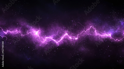 Lightning strike wallpaper, stormy night sky scene, dramatic thunderbolt flash, powerful electric storm backdrop, dangerous purple energy discharge, nature's fury visual.