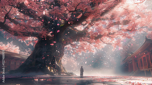 Serenity Under the Blossoms