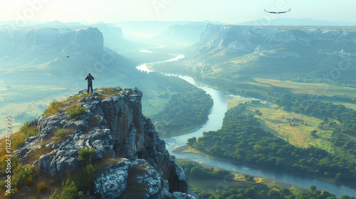 Solitary Explorer: Witnessing Nature's Wonders