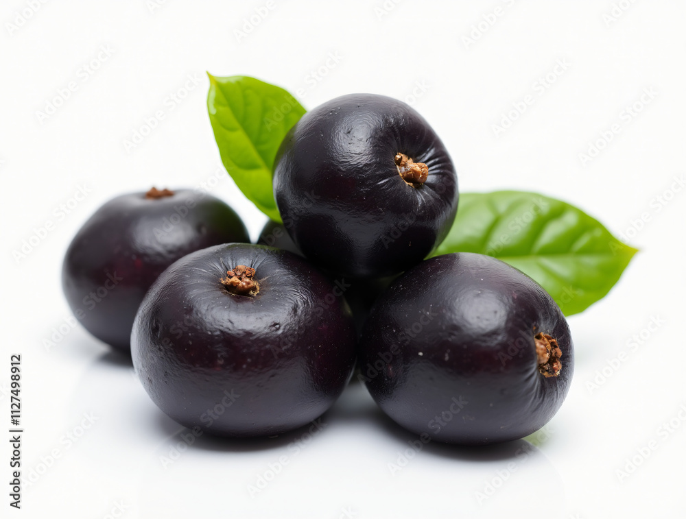 amazon fruit açai isolated on white background amazon fruit açai isolated on white background