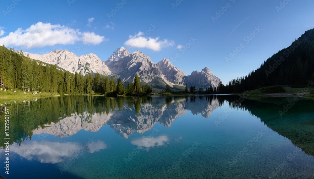 Crystal-Clear Alpine Lakes: Pristine Mountain Reflections Crystal-Clear Alpine Lakes: Pristine Mountain Reflections